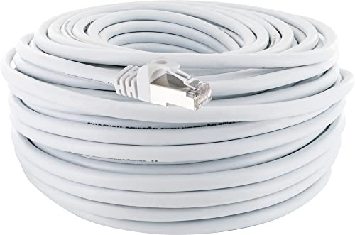 SCHWAIGER CKB6300 052 Netzwerkkabel CAT6 Ethernet Kabel LAN DSL Router Patchkabel RJ45-Stecker 30m hellgrau