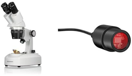 Bresser Researcher ICD LED 20x-80x Loupe binoculaire & Caméra oculaire MikrOkular Full HD