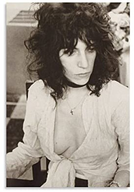 JITENG Patti Smith Poster, Retro-Fotos, Poster, Malerei, Leinwand, Wandkunst, Wohnzimmer, Poster, Gemälde, 60 x 90 cm