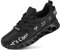 Frauen Trainer Schuhe Mode Plattform Outdoor Casual Sports Vulcanize Schuhe Schnüren solide rutschfeste Knöchel Sneakers Schwarz 4EU