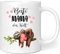 Geschenke für Mama Tasse 'Beste Mama der Welt' mit lustigem Faultier-Design – 350ml Keramik-Kaffeetasse als Geburtstagsgeschenk, Weihnachten oder Muttertagsgeschenk von Tochter/Sohn