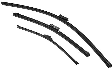 QUARKZMAN 3pcs Devant Arrière Pare-brise Essuie-glace Lames Ensemble pour Siège Ibiza Coupé