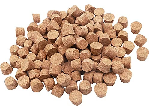 200 Stück Korkstopfen Konisch, Natürliche Weiche Holzkorken, Natürliche Weiche Holzkorken, Glasflaschenkorken, Konischer Kork, Verwendet Für Reagenzgläser, Flaschen, Medizinflaschen, Wunschflaschen
