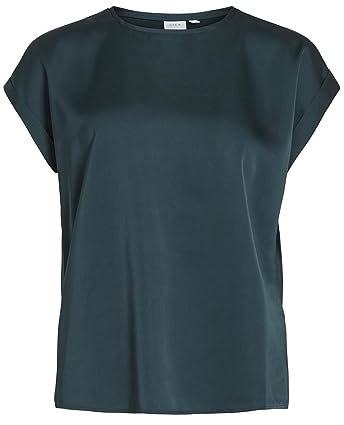 Vila VIELLETTE S/S Satin TOP - NOOS