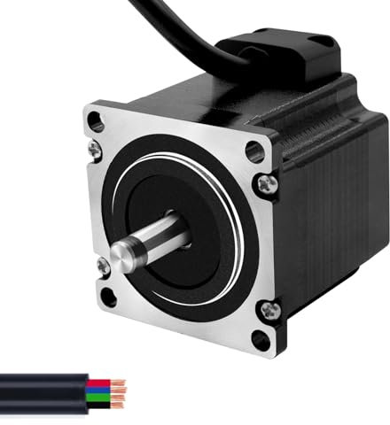iMetrx Nema 23 1PCS Schrittmotor 56mm 1.26N.m 2.475V 4.0A Halten Drehmoment 2-Phasen 4-Draht 1.8 Deg für CNC Mühle Kit oder 3D Drucker