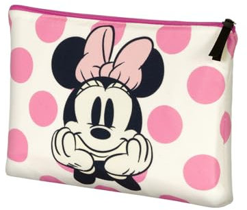 Disney Minnie Mouse Dots-Trousse de Toilette Soleil, Rose, 30,5 x 22,5 cm