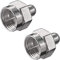 2X Perfect Abschlusswiderstand F, 75 Ohm Widerstand mit F-Stecker, 2 Stück