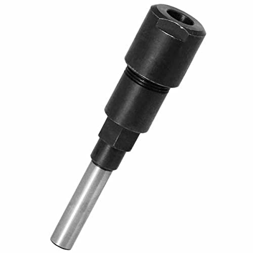 Treki 8mm Extensión de Broca de Enrutador y Reductor Varilla de Extensión de Fresa Pinza de Extensión con Vástago Redondo Mandril de Extensión de Enrutador para Recortes de Carpintería