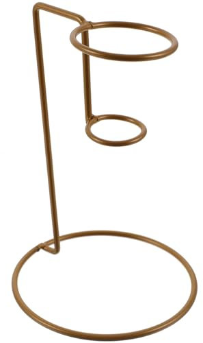 WRITWAA Golden Iron Ice Cream Cone Holder Stand, Single-Head Ice Cream Display Rack for Parties, Snacks, and Desserts, Reliable and Easy to Clean