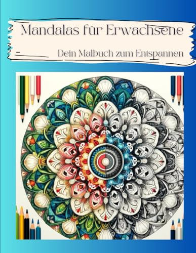 Mandalas für Erwachsene - Dein Malbuch zum Entspannen: 60 Mandalas mit verschiedenen Motiven, auch mit 3 D Mandalas
