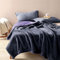 YISURE Wasserfeste Decke Liebesdecke 230x203cm für Paare,King Size Graue und lila Spritzdecke für Erwachsene Paare, Reversible Möbel- oder Bettmatratzenschoner