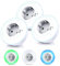 CSL - 3 x LED Nachtlicht Steckdose - Orientierungslicht Nachtlampe - integrierter Helligkeitssensor und Dämmerungssensor - drei Lichtfarben Weiß Grün Blau - auch für Babys und Kinder - Set