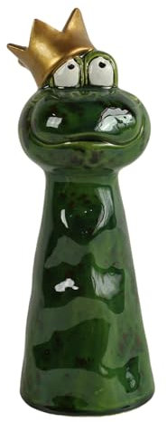 Manufaktur Lichtbogen Zaunhocker Frosch aus Keramik Gartenfigur Keramikfigur Gartendeko Gartenkeramik