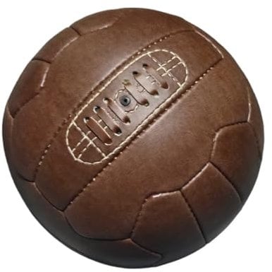Shynza Ballon de football vintage, taille 5, réplique de la coupe du monde 1966, marron