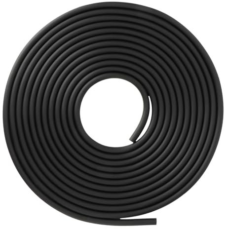 Tube de Compagnie Aérienne D'Aquarium, Tube de Pompe à Air D'Aquarium de 5 M, Tuyau D'oxygène D'acuarios en Silicone Souple pour Aquarium (Noir)
