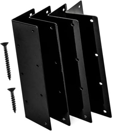 Generic Raised Garden Bed Corner Brackets Raised Bed Accessories with Screws Heavy Duty for Garden Metal Raised Bed Corner Brackets, 4 Piece
