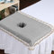 TIKATARER Massage Face Cradle Cover, Spa Massage Table Head Cover Massage Headrest For Bed Sheet Massage Bed Coverlet with Hole For Beauty Shop (Grey)