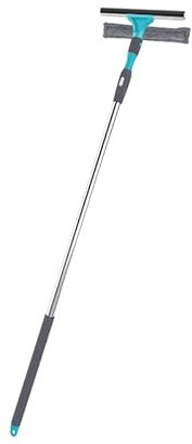 Window Cleaning Equipment - 138cm Professional Window Cleaning Kit with Sponge and Squeegee, Extendable Window Cleaning Pole and Squeegee Cleaner for Home Indoor Outdoor Mirror Car Windshield
