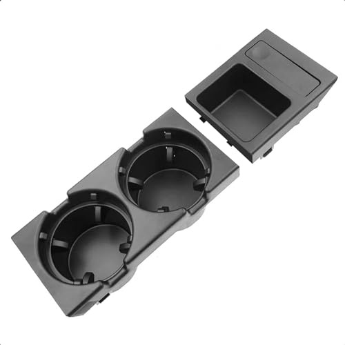 LithTor Getränkehalter 51168217953 für BMW 3er E46, Getränkehalter, Doppel-Tassenhalter, Mittelkonsole, AC Halterung