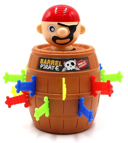 TenaLucy Pop Up Pirate Brettspiele, Hochwertiges Aktionsspiel für die Familie, Piratenspiel zur Verfeinerung der Geschicklichkeit Ihres Kindes, Popup Spiel, Piraten Spiel, für ab 4 Jahren