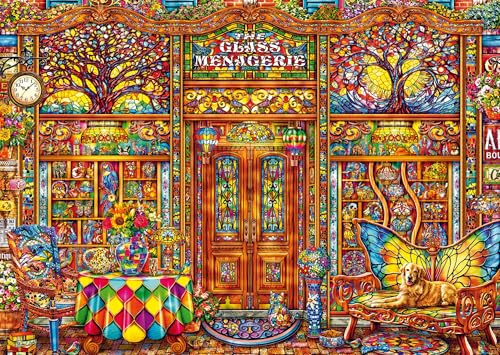 Schmidt 58614 Glas Menagerie Puzzle, 1000 Teile | Michael Fishel