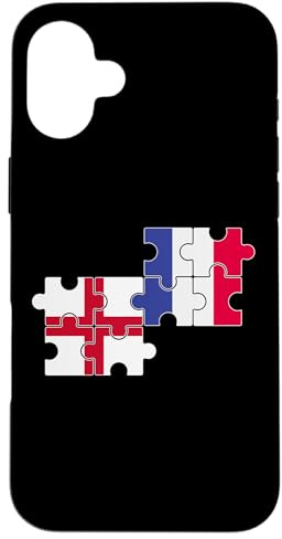 Angleterre France Drapeau Anglais Coque pour iPhone 16 Plus