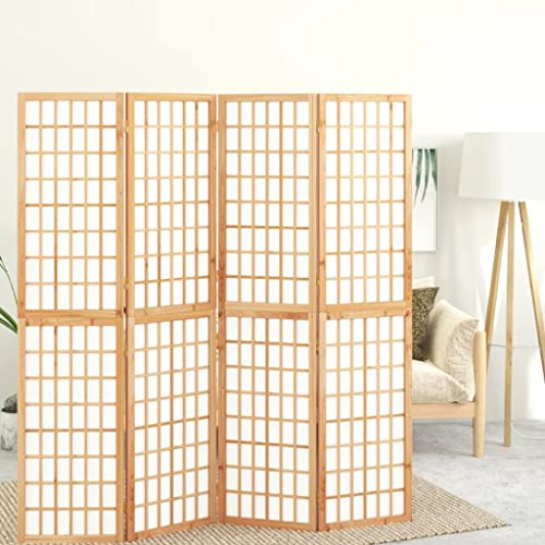 Lumanois 4-TLG. Paravent Japanischer Stil Faltbar 160x170 cm,7.55kg,352084