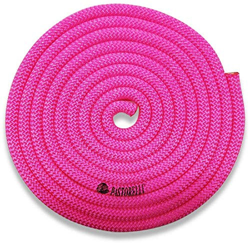 PASTORELLI New Orleans - Corda per ginnastica ritmica, approvata FIG (rosa fluo)