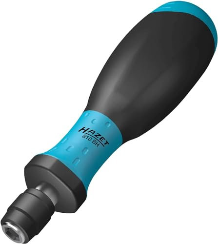 Porte-embouts à emmancher HAZET 810BH, 1/4 pouce 136 mm - polyvalent et flexible, fermeture à baïonnette - avec poignée antidérapante à 3 composants pour une transmission de force élevée