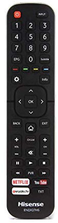 ALLIMITY EN2X27HS Remote Control Replacement for HISENSE H55M3300 HE40K3300 H40M3300 H43M3000 HE50K3300 HE55K3300 HE43K300UWTS HE65K5500UWTS H65M5500 H49M3000 HE49K3000UWTS