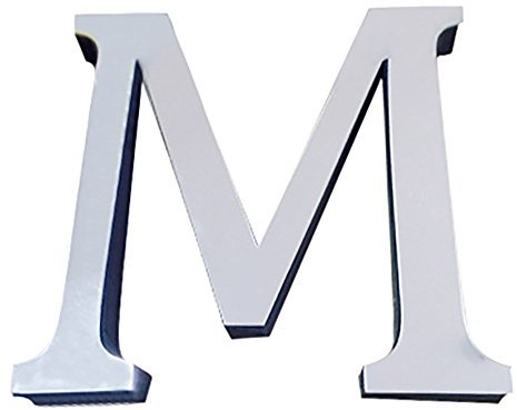 ABC Wandaufkleber 26 Silber Alphabet Wandtattoo 3D Spiegel Wandsticker, Kreativ Spiegel Buchstaben Aufkleber, DIY selbstklebende Schlafzimmer Wohnzimmer Kinderzimmer Colorful (M)