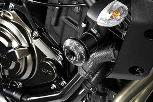 MT07 2018/24 - Kit Sturzpads 'Warrior' (R-0737) - Aluminium Sturzschutz Rahmen Crash Sliders - inkl. Hardware-Bolzen - Motorradzubehör De Pretto Moto (DPM Race) - 100% Made in Italy
