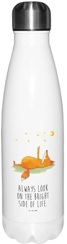 Mr. & Mrs. Panda Thermosflasche Fuchs Sterne - Geschenk, ngucker, Always Look on the Bright Side of Life, Träumer, Trinkgefäß