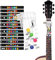 HONGECB Gitarren Übungshilfe, Praktisches EIN-Tasten-Gitarren-Lernsystem, Schmerzsichere Akkord-Übungswerkzeug, Akustik- Und E-Gitarren mit 6 Bünden, Geschenk Griffbrett Noten Für Trainer-Anfänger
