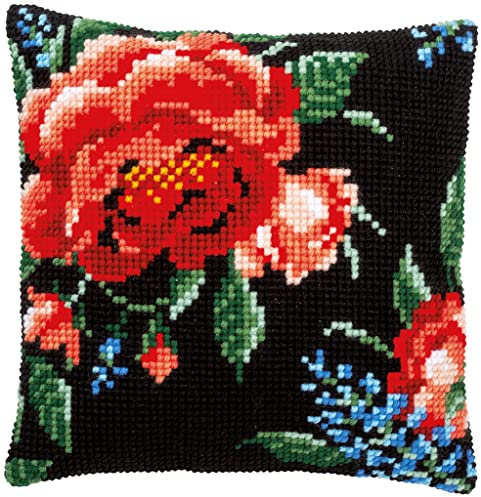 Vervaco PN-0183605 Cross Stitch Cushion, Multi-Colour, 40 x 40 cm