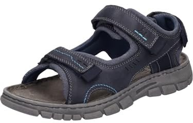 Josef Seibel Herren Klassische Sandalen Brendan 04,Weite G (Normal),Freizeitschuhe,offene Schuhe,Strandschuhe,bequem,Ocean-Kombi,43 EU
