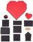 Fotobox Explosion, Explosionsbox Set, Kreative Explosion Geschenkbox DIY Fotoalbum Scrapbook Kreative Überraschung Box für Hochzeit Geburtstag/Valentinstag/Jahrestag Festival (rot)