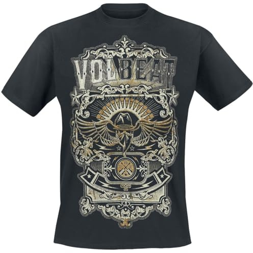 Volbeat Old Letters Männer T-Shirt schwarz Band-Merch, Bands, Nachhaltigkeit