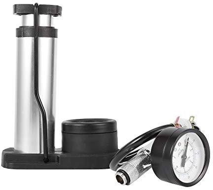 ASHATA Water Leakage Tester, Double Barometer Air Pressure Guage for Computer Water Cooling System, Computer Water Cooling System Water Tank Leak Test Detector