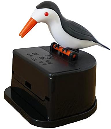 TOSSPER Vogel Zahnstocher Spender, Automatische Vogel Toothpickkasten Zahnstocher Inhaber Netter Kolibri Specht Zahnstocher Fall