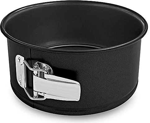 Guardini, Molde desmontable 1 fondo Ø 20 cm, Borde alto, Acero con revestimiento antiadherente, Negro, Made in Italy, Línea Gardenia