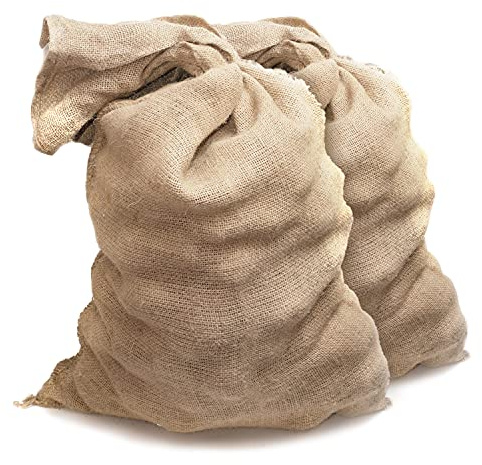 TK THERMALKING 2x Jutesäcke groß 60x110 cm - Winterschutz für Kübelpflanzen und Topf - Kartoffelsack - Winterabdeckung für Pflanzen - Frostschutz für Blumen - Sack XXL Weihnachten