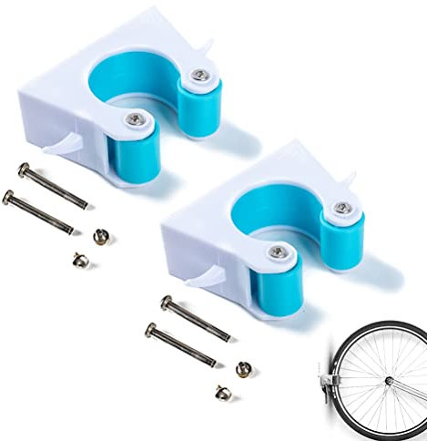 2 Pieces Mountain Bike Parking Buckle Fixed, Bicycle Wall Hooks, Bike Accessories, Multifunctional Bicycle Clips Suitable for Bike Wall Hanger, Bike Storage