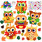 FORMIZON Filz Bastelset für Deko, 6 Stück Owl Set, Herbst Basteln für Kinder, Kreativsets Und Bastelbedarf, Festliche Geschenk für Jungen Mädchen