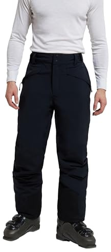 Mountain Warehouse Orbit Stretch Mens Ski Pants - Waterproof Winter Salopettes, Recco Reflectors - Perfect for Winter Holidays, Skiing & Snowboarding Carbon XL