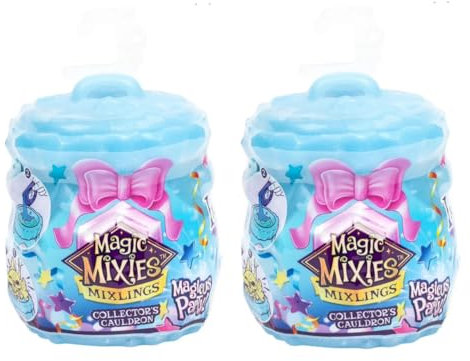 Magic Mixies Mixlings Sammlerkessel, Zauberstab enthüllt Magic Power, Power Unleashed Serie, für Kinder ab 5 Jahren (Stile können variieren), mehrfarbig (14694) (zwei (2) Kessel