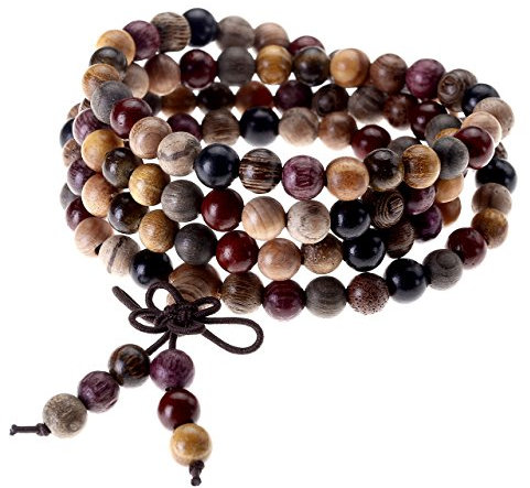 Adlerholz-Perlen-Armband für Frauen, Vintage Lucky, Imitation Türkis 108 Kugel-Perlen-Armband.
