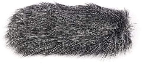 7.5inch Outdoor Dusty, Dusty MIC Microph Artificial Fur Cover Gray Windscreen Windshield Muff For Rode GO for deadcat go