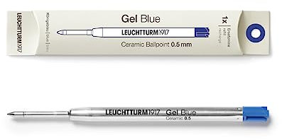 Leuchtturm1917 368526 Drehgriffel Gelschreibermine, 0,5 mm, blau