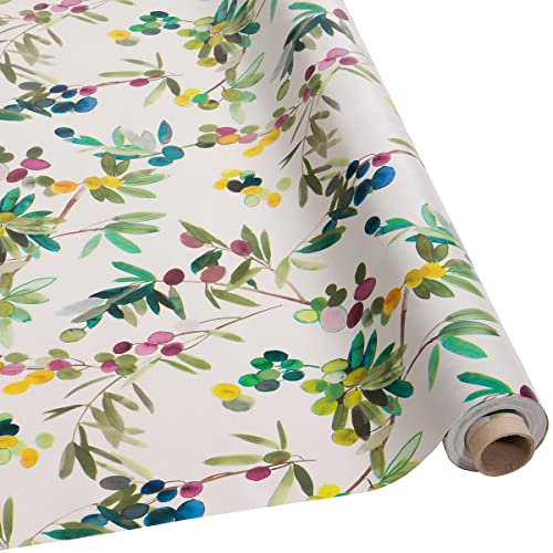 DéVa Hule de aceitunas multicolor en 1,4 m de ancho (se vende por metro), hule de PVC, para exterior e interior